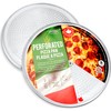 Crown Pizza Pan with Holes 12 inch, 2 Pack, Sturdy,