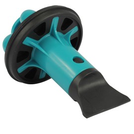 Danco 10838A Disposal Genie II Garbage Disposal Strainer and Stopper, Kitchen Sink Garbage Disposer Splash Guard with Food Scraper, Green, 1-Pack