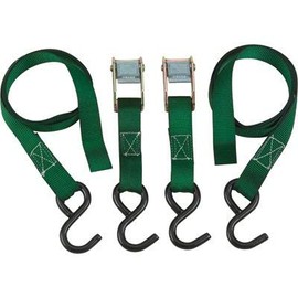 SMARTSTRAPS 6â Cambuckle Tie Down, 2 Pack â Standard Duty Tie-Down Ratchet Straps â 1,200lb Break Strength, 400lb Safe Work Load â Ideal for Tying Down Dirt Bikes, ATVs and Mowers
