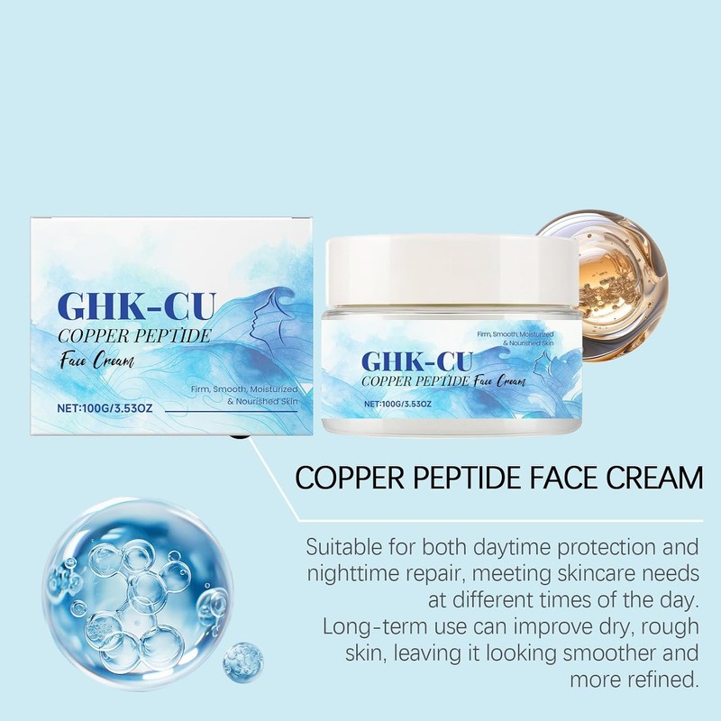 Ghk-Cu Copper Peptide Face Cream - Moisturizer Face Cream Anti