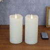 TECHLONG Flameless Candles with Remote Timer, 3D Moving Flickering Flame