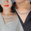 [8] 99.99% Purity, 25 Tablets, Germanium Necklace, Pure Titanium, Unisex,