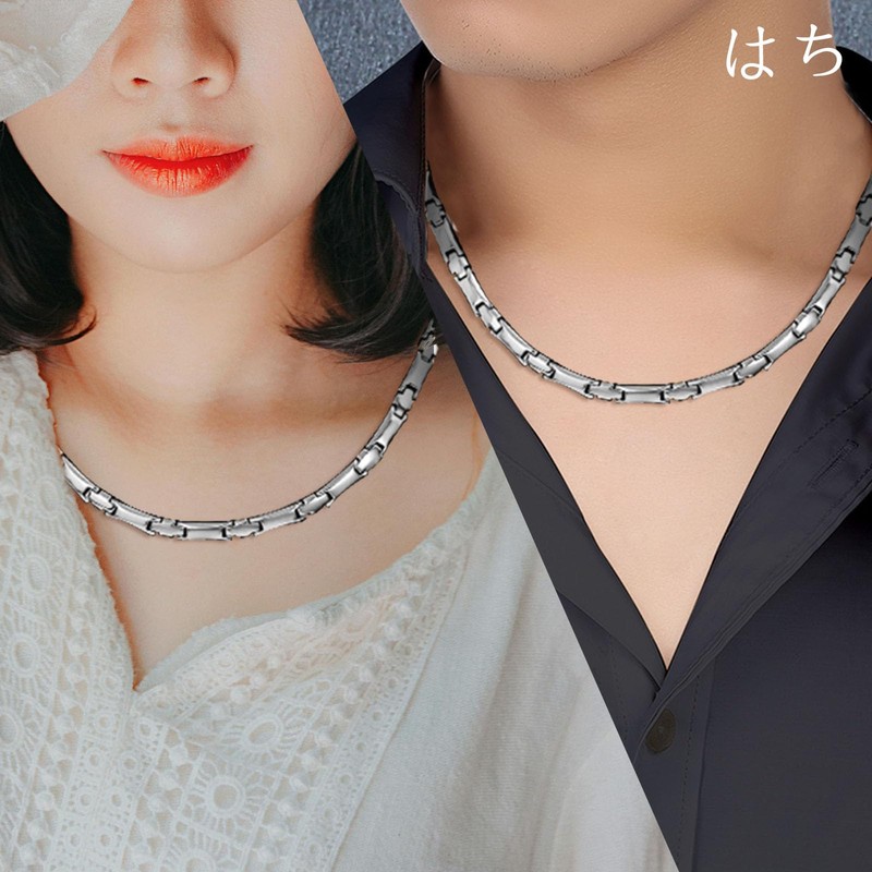 [8] 99.99% Purity, 25 Tablets, Germanium Necklace, Pure Titanium, Unisex,