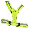 Maclean MCE425 Reflective Vest with LED Lighting, 360° High Visibility