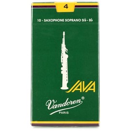 Vandoren SR304 Java Soprano Saxophone Reeds (Strength 4) (Pack of 10)