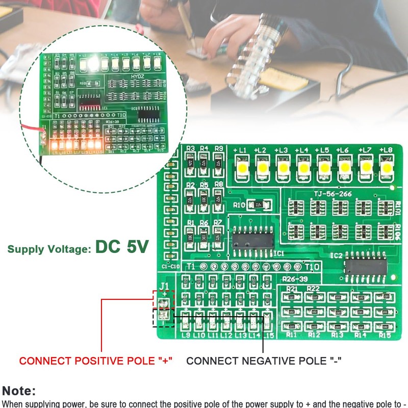 DAOKAI Welding Practice Board,1805 SMD/SMT Components Practice Board Practice Kit