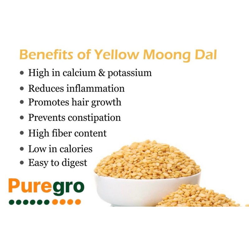 Puregro Yellow Moong Dal 500g