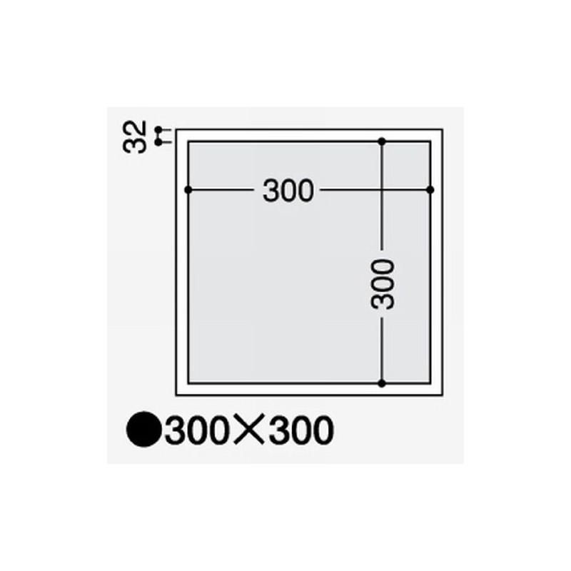 フクビ 天井壁兼用点検口 300×300mm T12N30