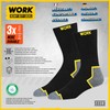 SOXCO WORK - Calcetines para hombre, longitud redonda, color negro,