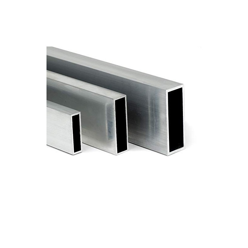 AW-6060 Rectangular Aluminium Tube 100 x 25 x 2 mm