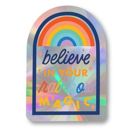Rainbow Symphony - Rainbow Sun Catcher Window Stickers, Prism Holographic Stickers for Windows, Anti-Collision Window Decals for Birds, Inspirational Suncatcher Decals Set, Made in USA