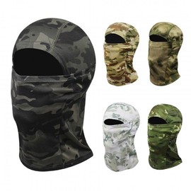 Tactical Camouflage Full Face Balaclava Mask for Autumn Winter Riding and Warmth - One Size Fits All Size/Sand Python Pattern 10ea