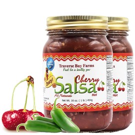 Traverse Bay Farms Nationally Award-Winning Salsa (2 Jars, Zesty Cherry)