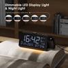 Radio Alarm Clock with Projection, Projection Alarm Clock for Bedroom,