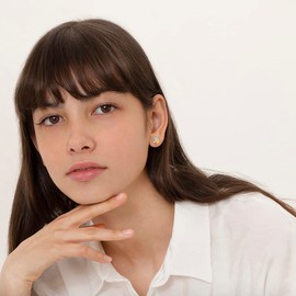 925 Sterling Silver Rainbow Enamel Daisy Flower Screw Back Earrings for Little Girls and Preteens - Vibrant Enamel Earrings for Younger Girls - Children's Multicolored Petal Flower Earrings