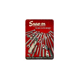 Snap-on Tools Old Metal Retro Tin Sign Good for Garage Bar Club Home Wall Etc Decor Product Size:8 x 12 Inch