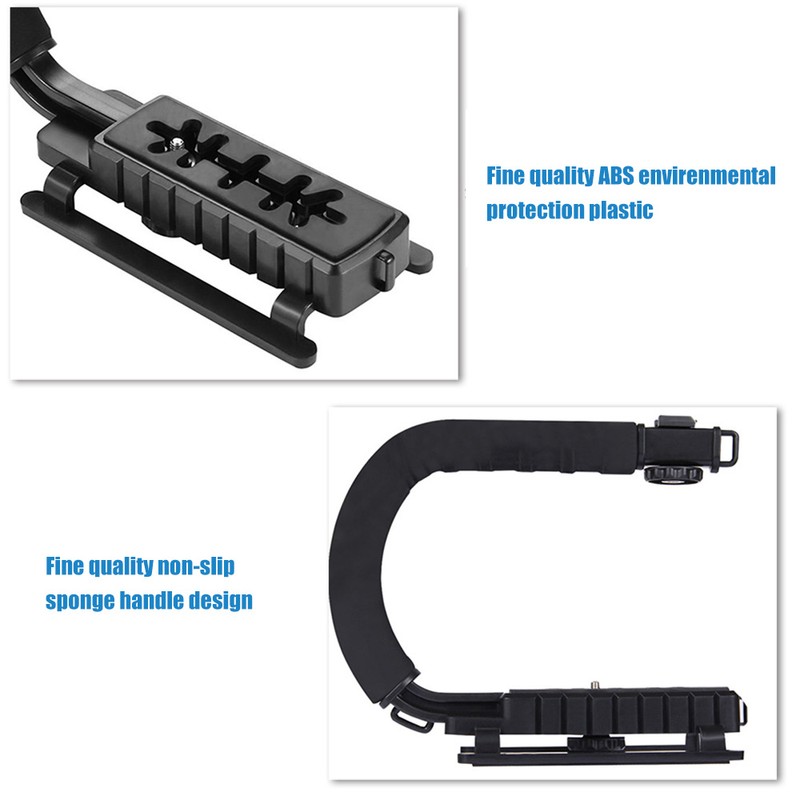 PULUZ U-Shaped Portable Handheld Camera Holder Video Handle DV Bracket