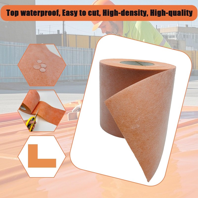 Hxszk Waterproof Membrane for Shower & Bathroom Flooring - 6"X100Ft