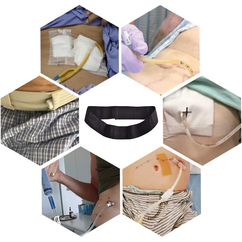 LAPLUIE Peritoneal Dialysis Belt, G/PEG Tube Holder, Breathable Adjustable Catheter