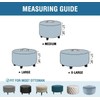 Round Stretch Ottoman Cover Slipcover Storage Ottoman Covers Folding Stool