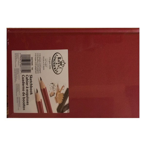 Royal Langnickel Sketchbook 5.5" X 8.5" 220 pages Red HardCover