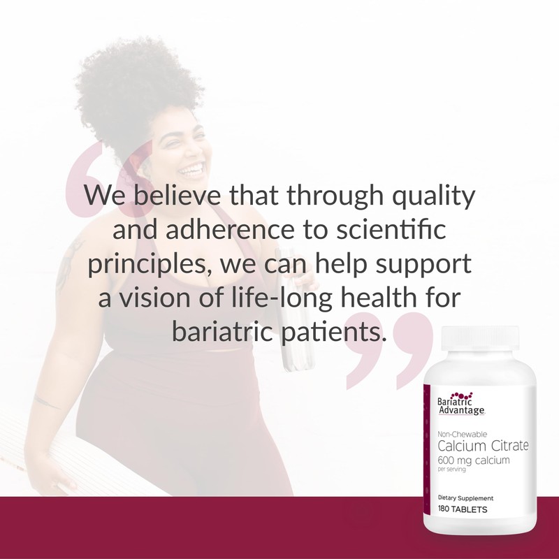 Bariatric Advantage Non Chewable Calcium Citrate 600 mg Calcium -