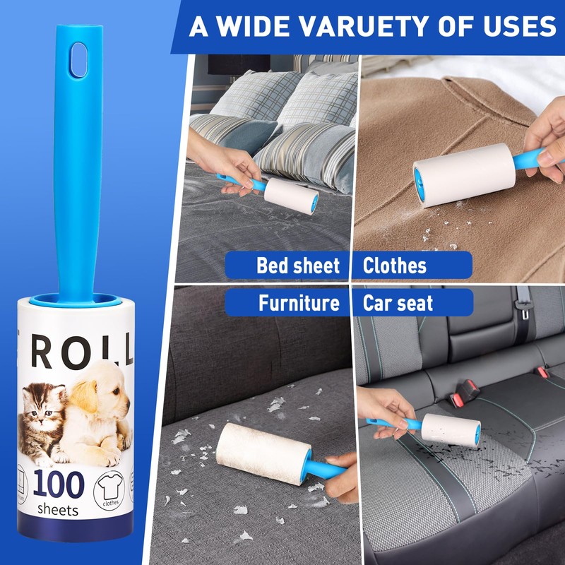 Lint Rollers for Pet Hair Remover, 600 Sheets Mega Value