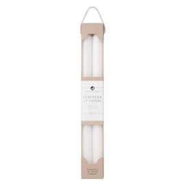 Northern Lights Candles - 12" 2pk Tapers - Pure White - 72872
