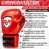 RingMaster Sports Kids Boxing Gloves Carbon Leather Training Sparring Punch