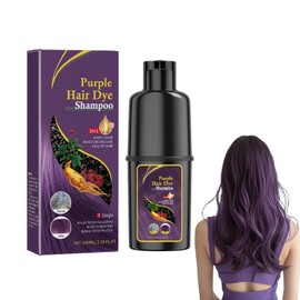 Lila Haarfärbendes Shampoo, Hair Dye Shampooing, Feuchtigkeitsspendende Pflege, Lang anhaltende Farbintensität, Farbauffrischung für Zuhause, Farbton-Schutz Shampoo für tägliche Anwendung