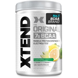 Scivation XTEND Original BCAA Powder Lemon Lime Squeeze 30 Servings | 7g BCAAs Per Serving | Sugar Free Branched Chain Amino Acids and Electrolytes Powder for Post Workout Muscle Recovery and Hydration