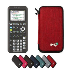 WYNGS TI-84 Plus CE-T Python Edition Graphing Calculator with Protective Case in Red - Basic Set
