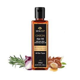 Onion Hair Oil for Hair Growth 3.38 fl oz - Rosemary, Tea Tree, Argan & Jojoba Oil for Dry Itchy Scalp & Dandruff Care - Strengthening Nourishing Oil for Frizzy, Stronger Shinier-Looking Hair