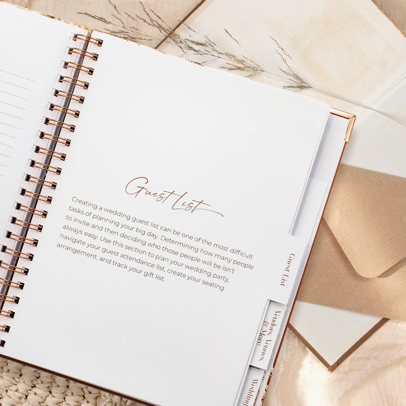 Beautiful Boho Wedding Planner Book and Organizer - Enhance Excitement