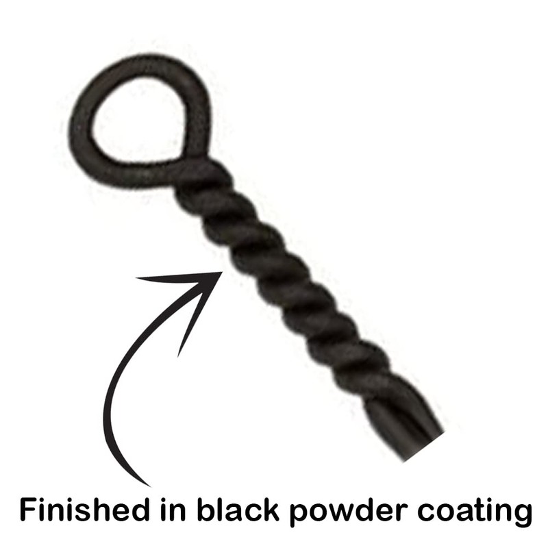 Oakestry Rope Handle Single, Long, Tongs Poker Fireplace Tool Effectiveness