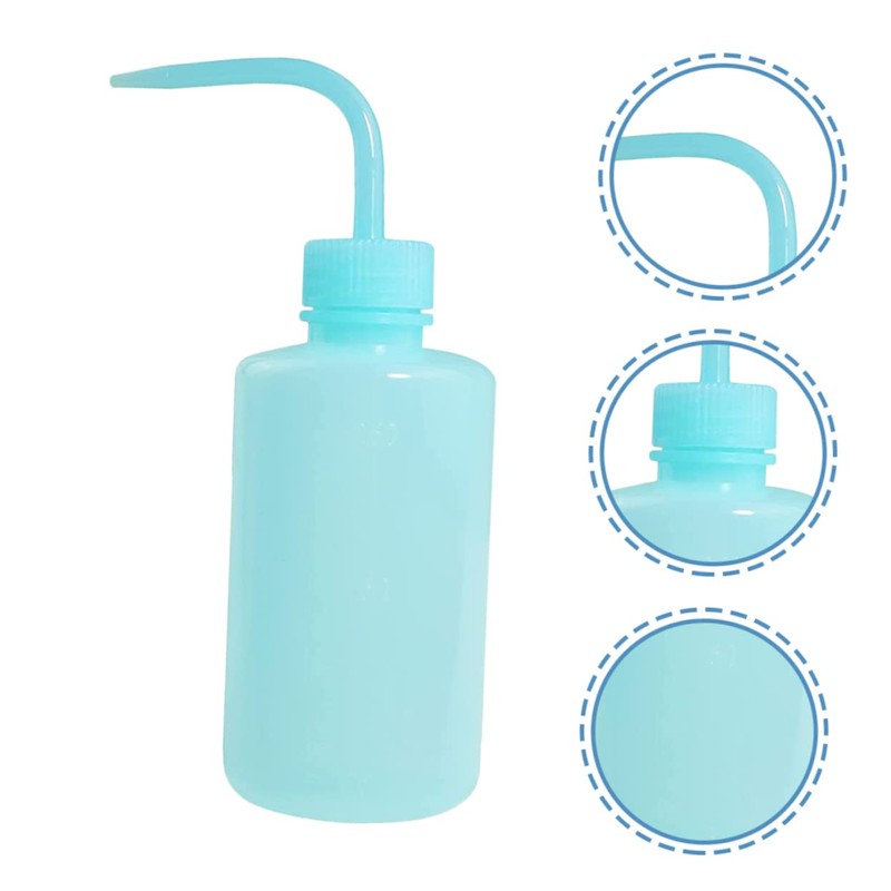 SAFIGLE 4Pcs Squeeze Rinse Bottles for Eyelash Extensions Salad and