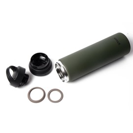 Tiger Water Bottle, 13.5 fl oz (400 ml), Lightweight, Stainless Steel Bottle, Mountain Climbing, Fall Foliage, Moss Forest MCZ-S040GZ