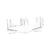 LABRIMP Clear Acrylic Napkin Holder Modern Desktop Tissue Dispenser for