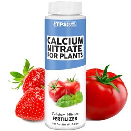 Calcium Nitrate Fertilizer, Promotes Healthy Growth for All Plants and Prevents Blossom End Rot, 8 oz (250mL)