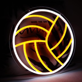 Balanar Volleyball Neon Sign, Sport Neon Sign ，LED Neon Light for Wall Decor, Room Bedroom Shop Decor Man Cave Decor Club Kids Holiday Gifts