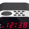 Lenco Clock Radio with LED Display, 2 Alarm Times, Dual