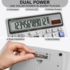 Desk Calculator 12 Digit with Big Buttons, Desktop Dual Power