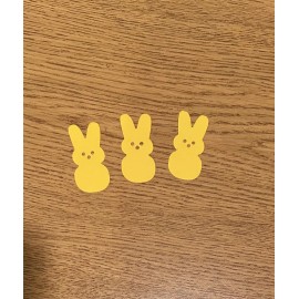 Unbranded Easter Bunny Peep Peeps Paper Die Cut Embellishments 25 Pieces  scrapbooking