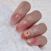 Sweet Peach Handmade Nail Tips - Petit Square / 달콤
