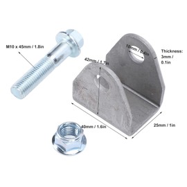 1 Pair Shock Absorber Mount, Shock Absorber Holder with Narrow Radius and Screw, Shock Absorber Adapter Mount for Most Bikes