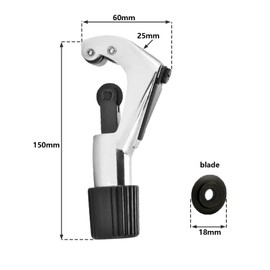 NIYATA 4-28mm Adjustable Pipe Cutter, Manual Tube Cutter Tool for Copper, PVC, Aluminum, Brass, Precision Cutting Tool for Electricians, Plumbing, and DIY Projects
