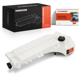 A-Premium Engine Coolant Reservoir with Caps(2) & Sensor Compatible with 2008-2024 Volvo VHD VNL VNM Trucks, 2008-2024 Mack CHU CXN CXU Trucks