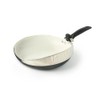 Handy Pan 2-in-1 Nonstick Frying Pan & Strainer, 10-Inch, Ceramic
