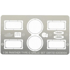 Tamiya 1/35 Military Miniature Series No.172 German Army Panther G Etch Grille Set Plastic Model Part 35172