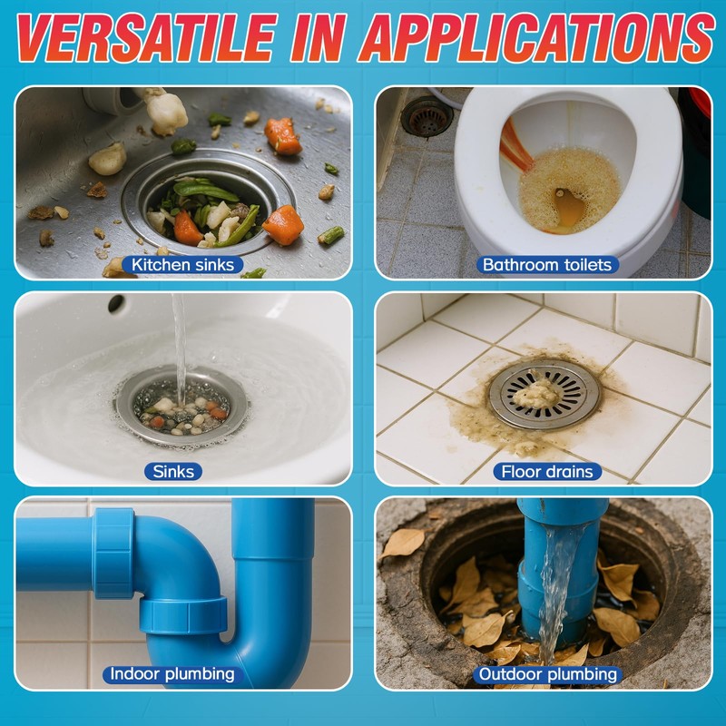Drain Clog Remover, 260g Sink Drain Cleaner, Pipeline Dredging Agent,